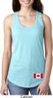 Ladies Canadian Flag Bottom Print Ideal Racerback
