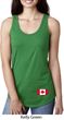 Ladies Canadian Flag Bottom Print Ideal Racerback