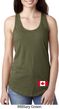 Ladies Canadian Flag Bottom Print Ideal Racerback