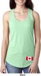 Ladies Canadian Flag Bottom Print Ideal Racerback