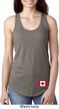 Ladies Canadian Flag Bottom Print Ideal Racerback