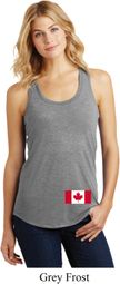 Ladies Canadian Flag Bottom Print Racerback