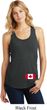 Ladies Canadian Flag Bottom Print Racerback