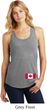 Ladies Canadian Flag Bottom Print Racerback