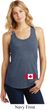 Ladies Canadian Flag Bottom Print Racerback