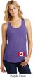 Ladies Canadian Flag Bottom Print Racerback