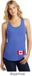 Ladies Canadian Flag Bottom Print Racerback