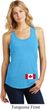 Ladies Canadian Flag Bottom Print Racerback