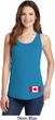 Ladies Canadian Flag Bottom Print Tank Top
