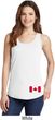 Ladies Canadian Flag Bottom Print Tank Top