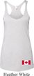 Ladies Canadian Flag Bottom Print Tri Blend Racerback