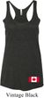 Ladies Canadian Flag Bottom Print Tri Blend Racerback