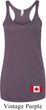 Ladies Canadian Flag Bottom Print Tri Blend Racerback