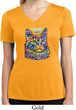 Ladies Cat Shirt Love Cat Moisture Wicking V-neck