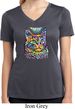 Ladies Cat Shirt Love Cat Moisture Wicking V-neck