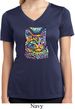 Ladies Cat Shirt Love Cat Moisture Wicking V-neck