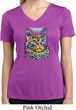 Ladies Cat Shirt Love Cat Moisture Wicking V-neck
