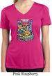 Ladies Cat Shirt Love Cat Moisture Wicking V-neck