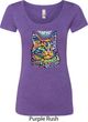 Ladies Cat Shirt Love Cat Scoop Neck