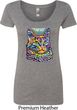 Ladies Cat Shirt Love Cat Scoop Neck