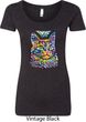 Ladies Cat Shirt Love Cat Scoop Neck