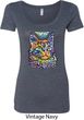 Ladies Cat Shirt Love Cat Scoop Neck