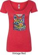 Ladies Cat Shirt Love Cat Scoop Neck