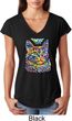 Ladies Cat Shirt Love Cat Tri Blend V-neck