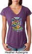 Ladies Cat Shirt Love Cat Tri Blend V-neck