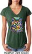 Ladies Cat Shirt Love Cat Tri Blend V-neck