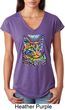 Ladies Cat Shirt Love Cat Tri Blend V-neck