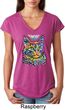 Ladies Cat Shirt Love Cat Tri Blend V-neck