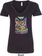Ladies Cat Shirt Love Cat V-Neck Shirt