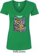 Ladies Cat Shirt Love Cat V-Neck Shirt