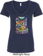 Ladies Cat Shirt Love Cat V-Neck Shirt