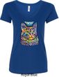 Ladies Cat Shirt Love Cat V-Neck Shirt