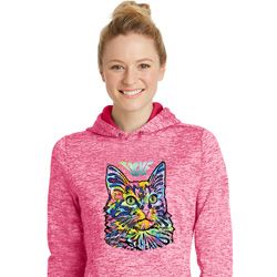Ladies Cat Tank Top Love Cat Dry Wicking Hoodie