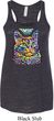 Ladies Cat Tank Top Love Cat Flowy Racerback