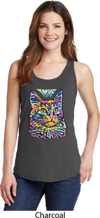 Ladies Cat Tank Top Love Cat Tanktop