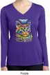 Ladies Cat Tee Love Cat Dry Wicking Long Sleeve