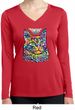 Ladies Cat Tee Love Cat Dry Wicking Long Sleeve