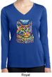 Ladies Cat Tee Love Cat Dry Wicking Long Sleeve