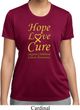 Ladies Childhood Cancer Awareness Hope Love Cure Dry Wicking T-shirt