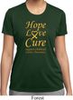 Ladies Childhood Cancer Awareness Hope Love Cure Dry Wicking T-shirt