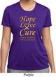 Ladies Childhood Cancer Awareness Hope Love Cure Dry Wicking T-shirt