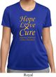 Ladies Childhood Cancer Awareness Hope Love Cure Dry Wicking T-shirt
