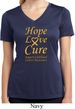 Ladies Childhood Cancer Awareness Hope Love Cure Dry Wicking V-neck