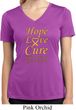 Ladies Childhood Cancer Awareness Hope Love Cure Dry Wicking V-neck