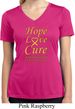 Ladies Childhood Cancer Awareness Hope Love Cure Dry Wicking V-neck