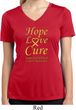 Ladies Childhood Cancer Awareness Hope Love Cure Dry Wicking V-neck
